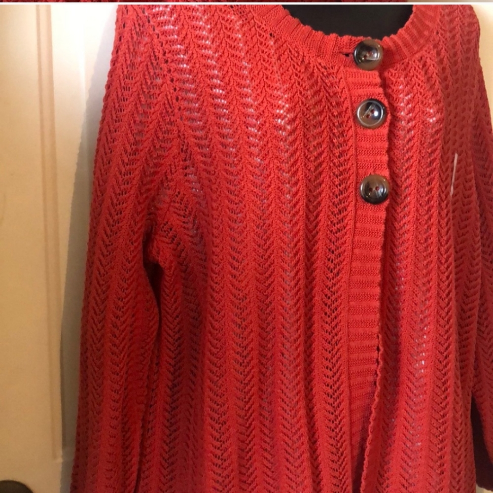 Jones of New York Crocheted Cardigan | 1X - Picture 3 of 4